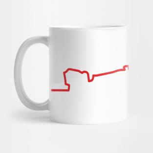 Ferrari F1 Car Line Art - 2022 Model Mug